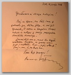 Boris Paternu se zahvaljuje za voščila slavističnih kolegov ob svoji 90-letnici
